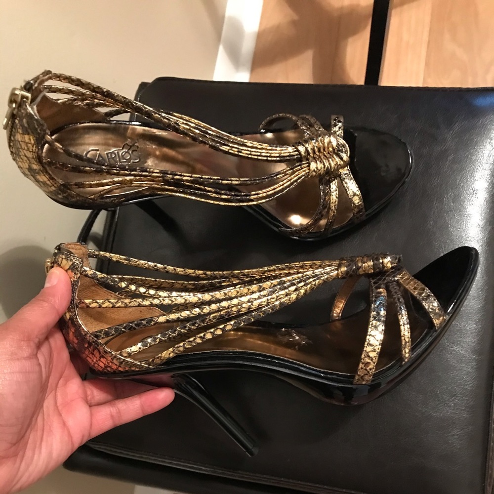 NWOB Carlos Santana Snake Print Heel - Picture 3 of 8